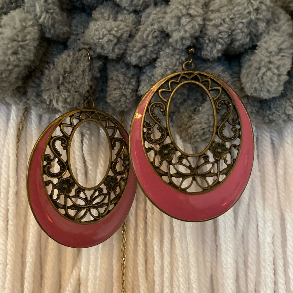 ❗️SALE ❗️ Dark Pink Earrings